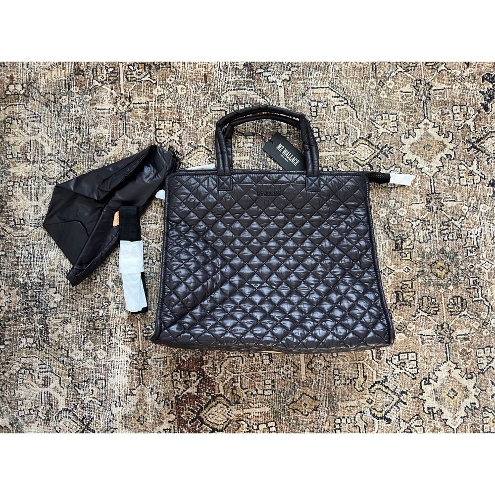 MZ Wallace Large boxed tote Black Quilted Bag. New with tags